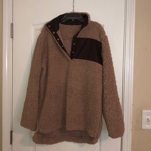 Furry winter pullover